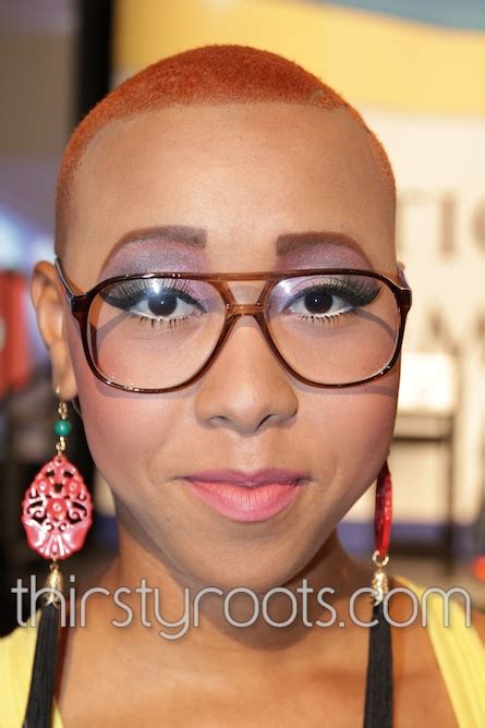 African American Woman Short Haircut