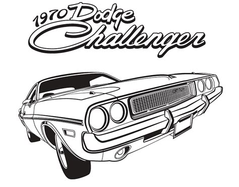 Muscle Car Coloring Pages Americanmusclecarcoloringpage Coloring Porn