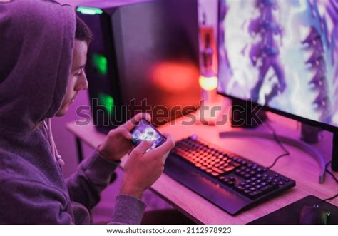 Young Boy Play Video Games Home Stock Photo 2112978923 Shutterstock