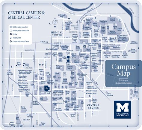 University Of Michigan North Campus Map Map