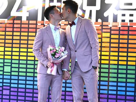 Same Sex Couples Start Registering Marriages In Taiwan The Advertiser