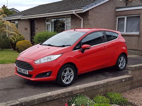 2013 Ford Fiesta 10 Zetec 3dr Red Full Service History In Montrose