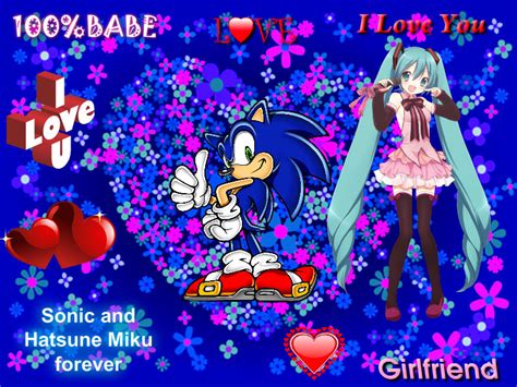 Sonic And Hatsune Miku By Sonicthehedgehog105 On Deviantart