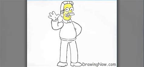 How To Draw Ned Flanders From The Simpsons Drawing