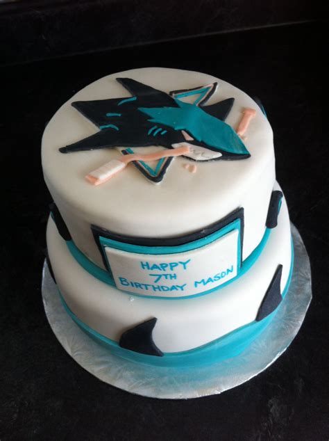 111 w alma avenue, san jose, ca 95110. San Jose Sharks cake I made😊 | Hockey birthday cake, Shark ...