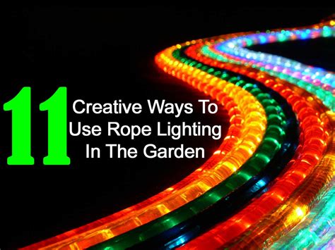Rope light ideas including walkway lights, landscape lighting and deck lights. 11 Creative Ways To Use Rope Lighting In The Garden