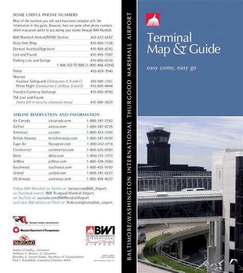 Pdf Bwi Airport Terminal Map And Guide Pdfslidenet