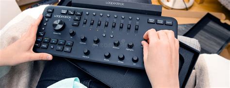 Woman Using Loupedeck Plus Photo And Video Editing Console Editorial