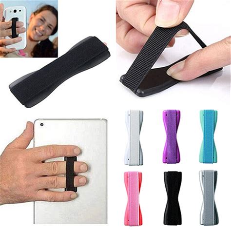 2pcs Finger Grip Elastic Band Strap Universal Phone Holder For Mobile