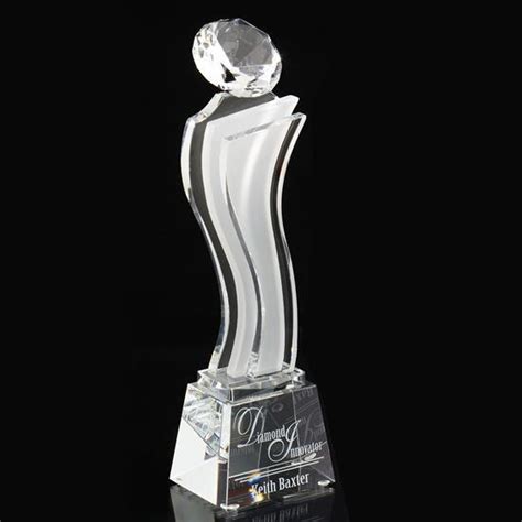 Customize Clear Laser Engraved Acrylic Trophy Event Award For Event