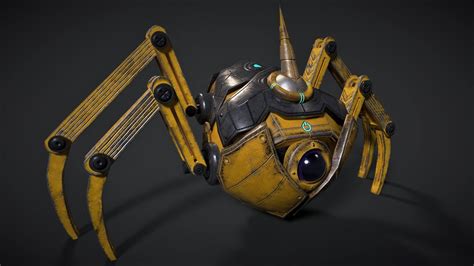 Sci Fi Robot Drone 3d Model By Swastika
