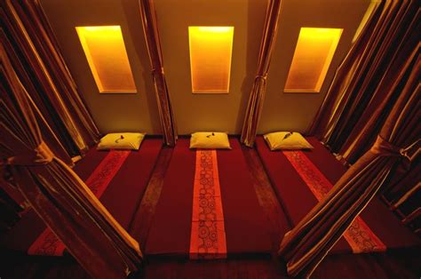 Overhead view of our Thai Massage Room at Thaya Day Spa. Closed in 2016
