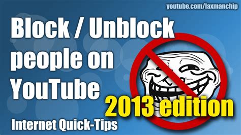 How To Block Unblock Someone On Youtube New Channel Layout Youtube