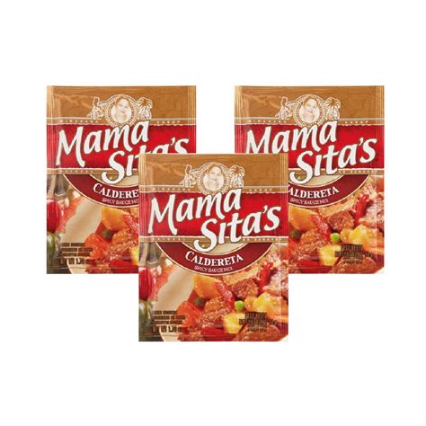 Mama Sitas Seasoning Mix Caldereta Spicy Sauce 50g X 3 Pcs Pinoyhyper