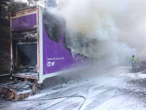 M5 Shut After Severe Lorry Fire Causing Major Disruption Express And Star