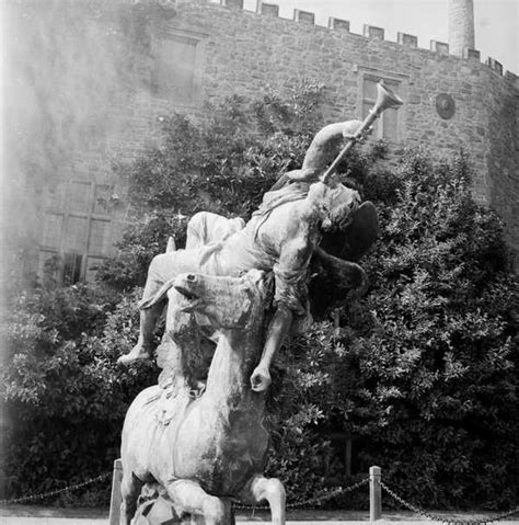 Photograph Of A Garden Sculpture At Powis Castle Montgomery‘ John Piper C1930s1980s