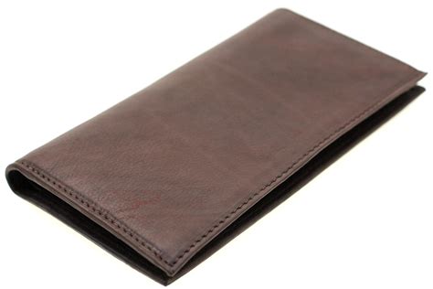 Mens Womens Checkbook Wallet Removable Checkbook Cover Genuine Leather