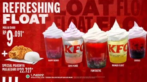 Promo Kfc Juni 2020 Segarnya Kfc Float Mulai Rp 9091 Lebih Spesial