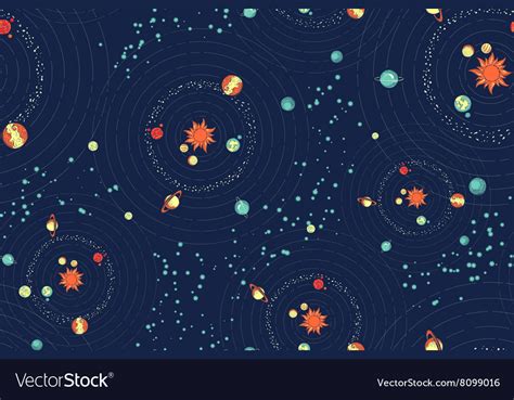 Seamless Galaxy Pattern Royalty Free Vector Image