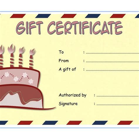 Happy Birthday T Certificate 7 Template Ideas In 2020