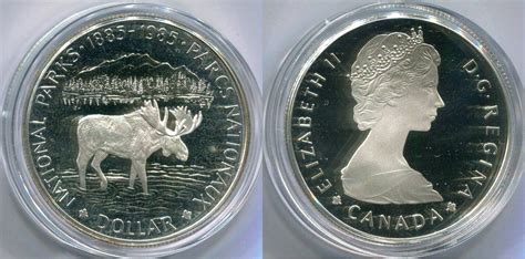 Canada 1 Dollar 1985 ~ National Parks ~ Pp Ma Shops