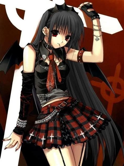 Goth Anime Girl Photo Goth 3 Art That I Love Pinterest Black