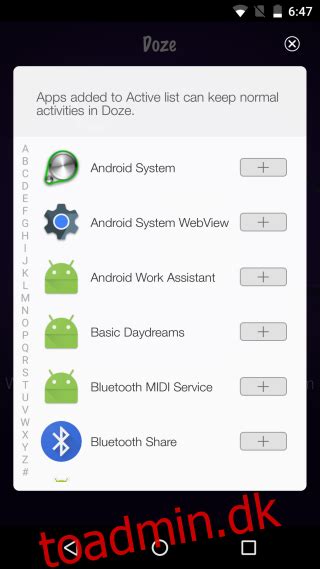 Få Android Marshmallows Doze Funktion På ældre Android Versioner