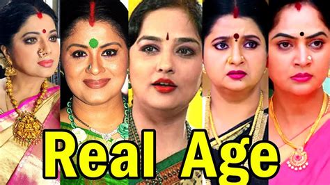 Tv Serial Actress Real Age In 2023 Haritha Meena Kumari Sudha