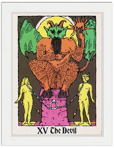The Devil Tarot Card Art Print £799 Framed Print £2299 T Shirt