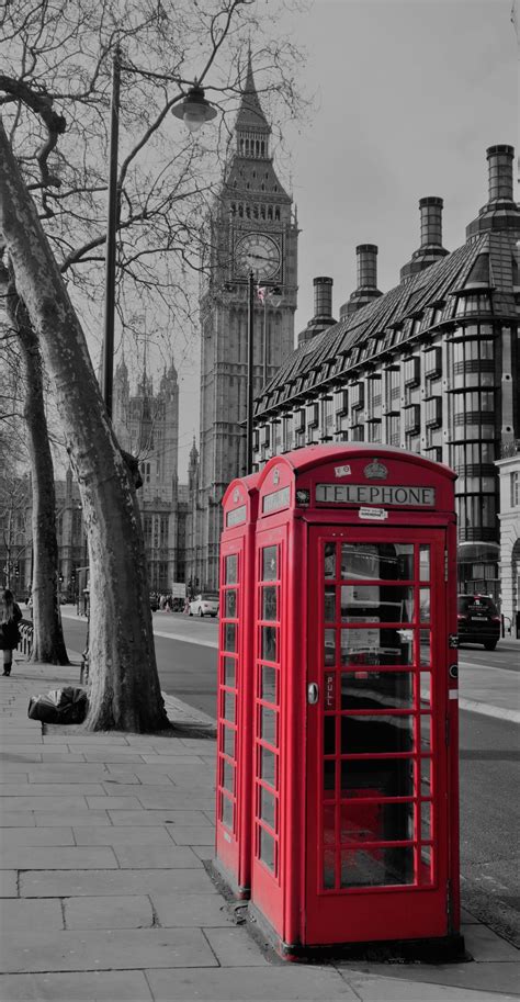 London Red Telephone Booth Free Stock Photo Public