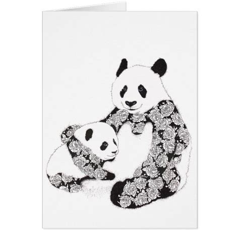 Mother And Baby Panda Illustration Panda Illustration