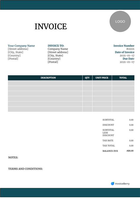 Invoice Template For Free Business Receipt Template Latest News