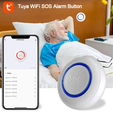 Tuya Wifi Sos Button Wireless Emergency Button Alarm Home Burglar Alarm Sensor G Sos Senspr