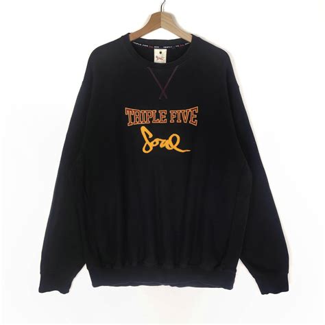 Triple 5 Soul Triple Five Soul New York Sweatshirt Xl Black Oversized