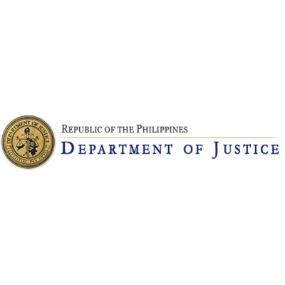 Department Of Justice Philippines Government Body From The Philippines Justice Reform Law