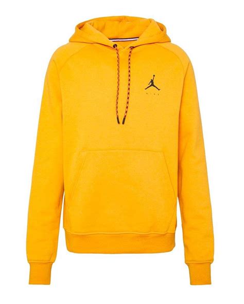 Nike Jordan Jumpman Fleece Pullover Hoodie In Yellow For Men Lyst Uk