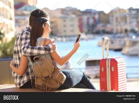 Couple Tourists Image And Photo Free Trial Bigstock