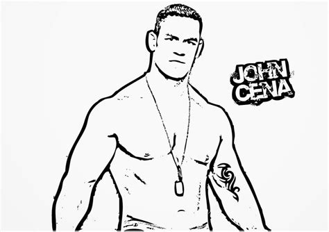 John Cena Coloring Pages To Print Coloring Home