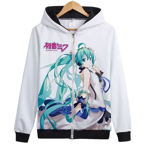 Buy Hatsune Miku Vocaloid Zip Up Hoodie 21 Styles Hoodies And Sweatshirts