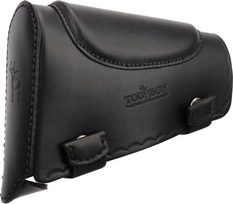 TOURBON Leather Recoil Pad Rifle Shotgun Buttstock Cheek Rest Pad Left