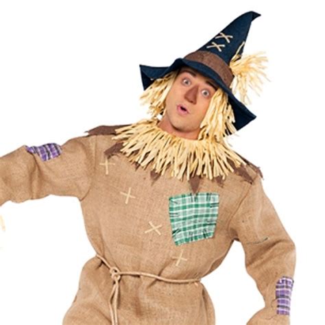 Adult Wizard Of Oz Scarecrow New Fancy Dress Costume Mens Gents Straw