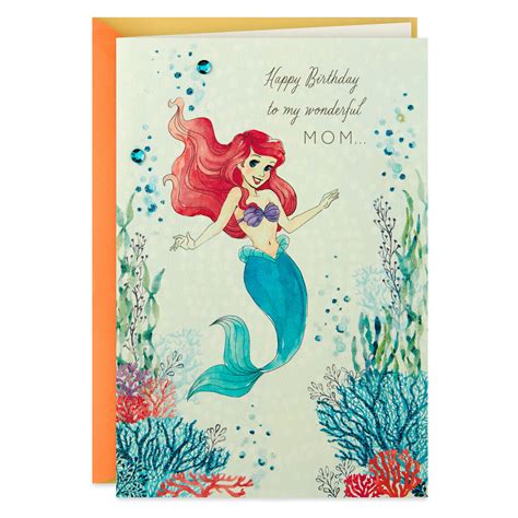 Disney The Little Mermaid I Treasure You Birthday Card For Mom