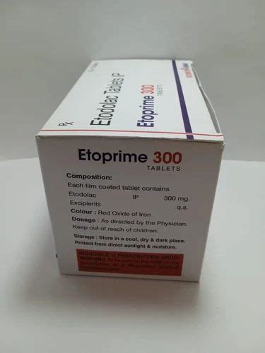 Etodolac 300 Mg Tablet At Rs 150strip Etura In New Delhi Id