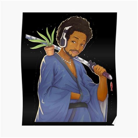 Coryxkenshin Samurai With Plant And Katana Poster By Hermasyahteee