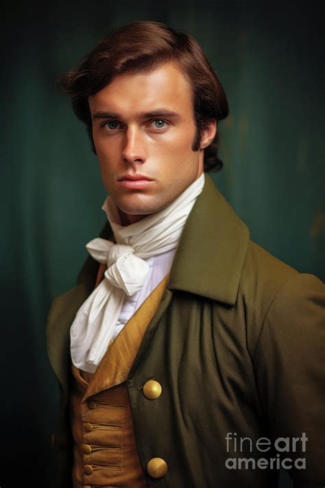 Handsome Regency Man Portrait Digital Art By Lee Avison Fine Art America