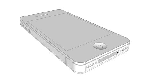 Iphone 4 Model 3d Model 3d Printable Obj Skp