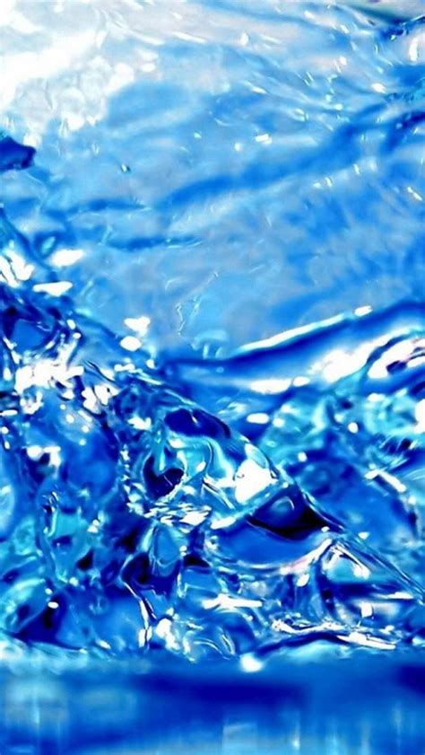 Blue Water Droplet Splash Iphone Wallpapers Free Download