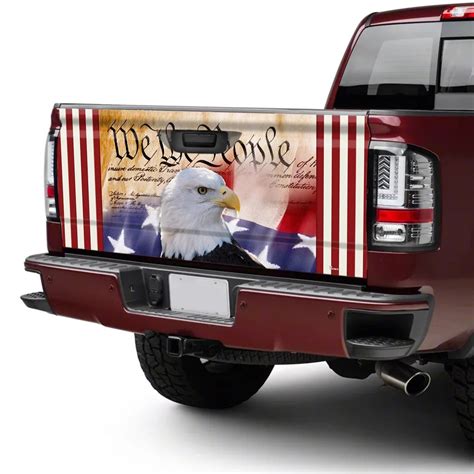 We The People American Eagle Truck Tailgate Decal Sticker Wrap