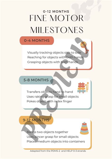 Infant Fine Motor Milestones Checklist For 0 12 Months Early