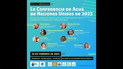 webinar 1 la conferencia de agua de naciones unidas de 2023 youtube